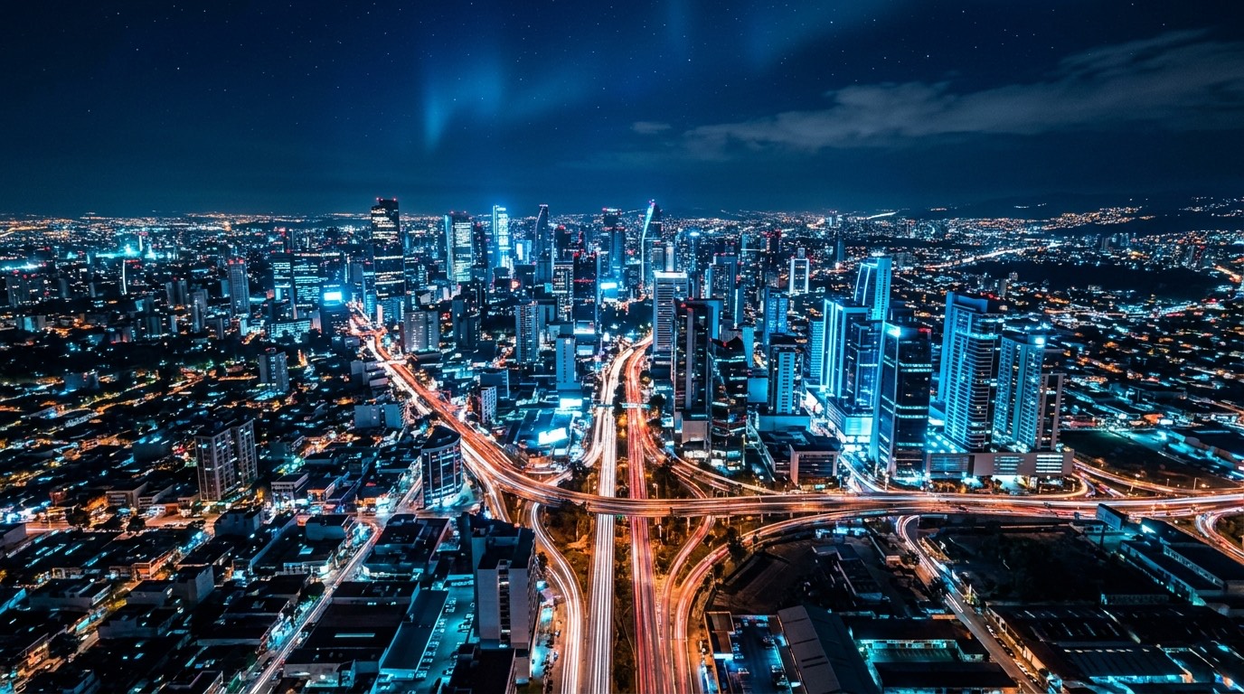 Future expansion — Latin America and USA at night